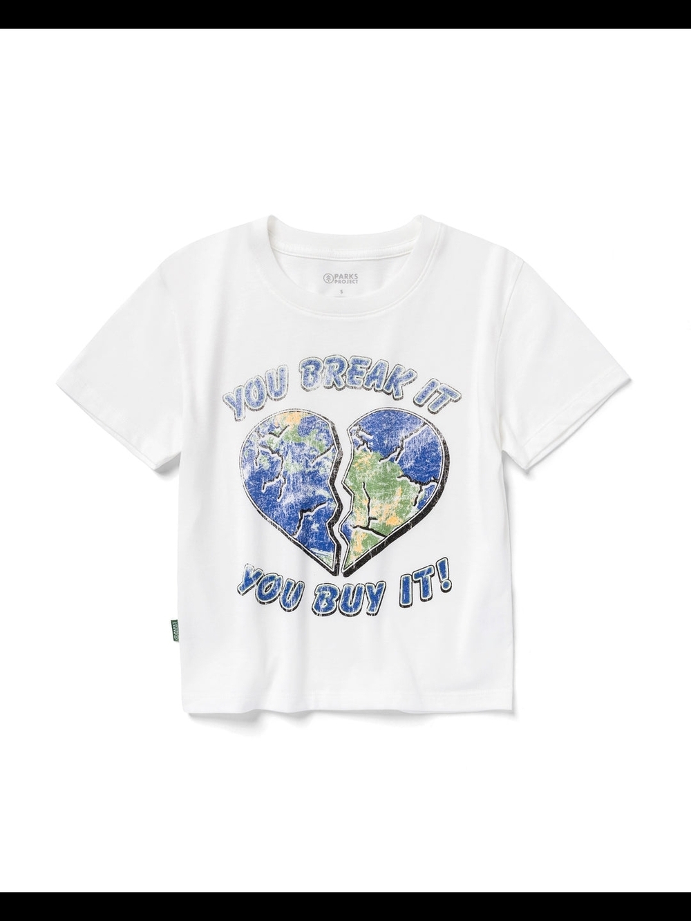 PARKS Project Kids' White 'You Break It You Buy It' Graphic Tee